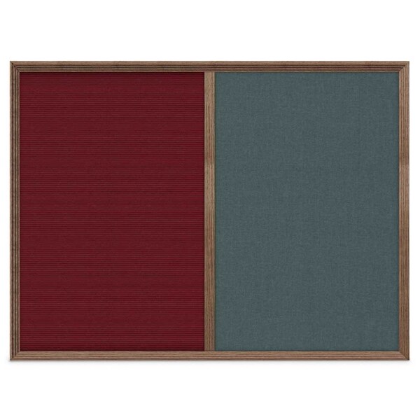Enclosed Corkboard, 1 Door, 72"x36", 4" Fra, UV3425-BRONZE-BUFF